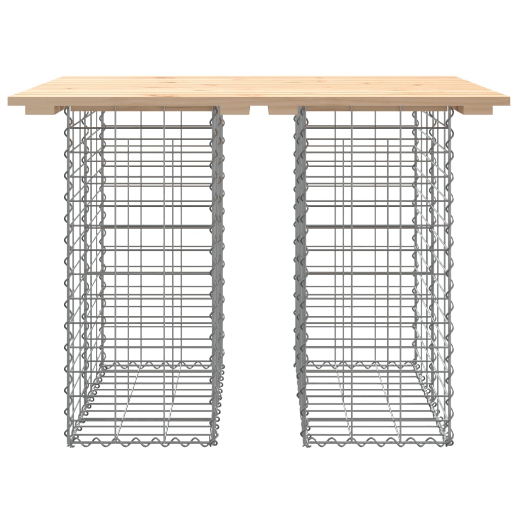 Solid Pine Garden Bench Gabion Design 100x70x72 cm