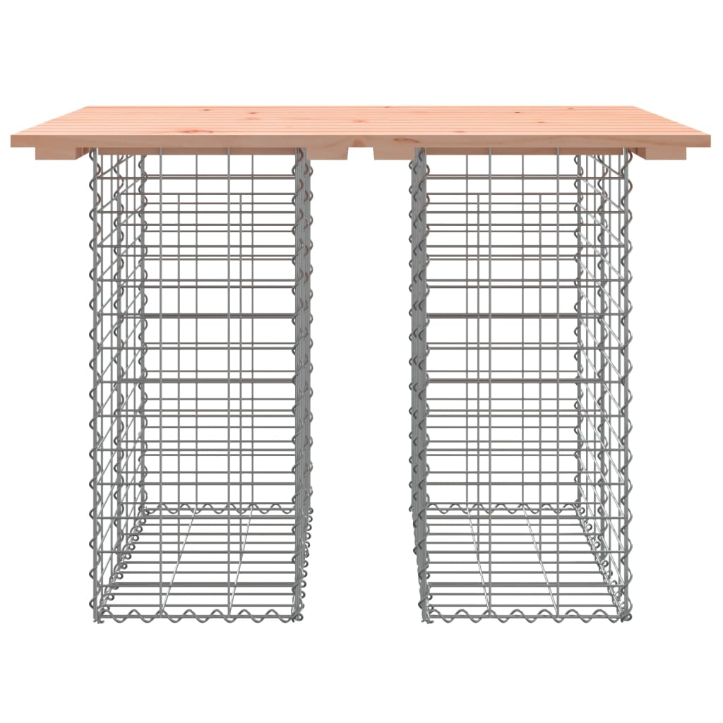 Douglas Wood Gabion Garden Bench 100x70x72 cm