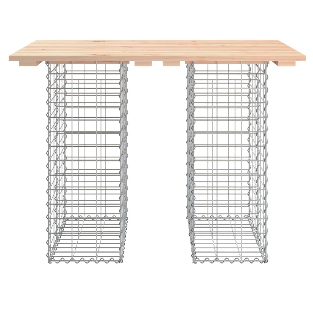 Solid Pine Garden Bench Gabion Design 100x70x72 cm