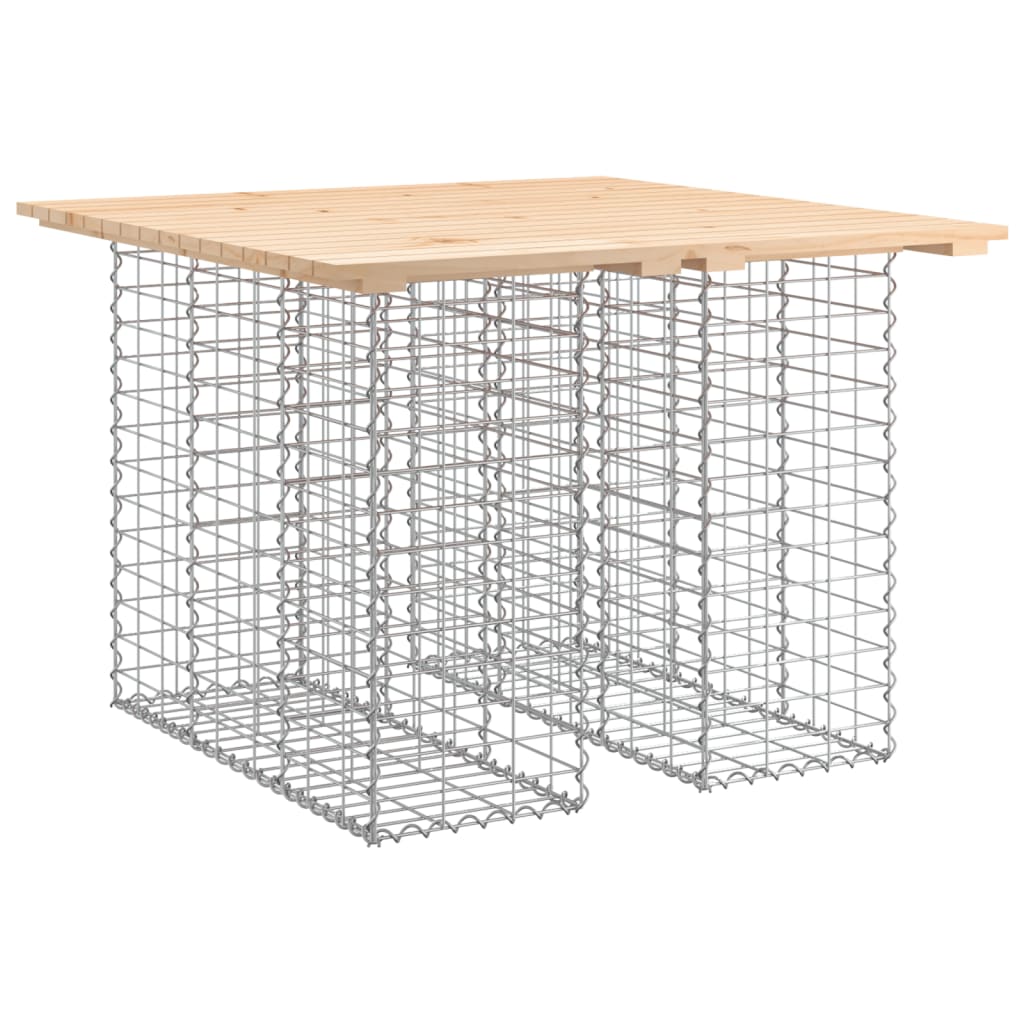 Solid Pine Garden Bench Gabion 100x102x72 cm - Durable Design