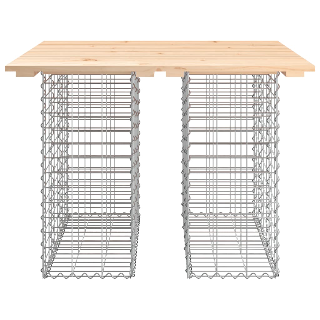 Solid Pine Garden Bench Gabion 100x102x72 cm - Durable Design