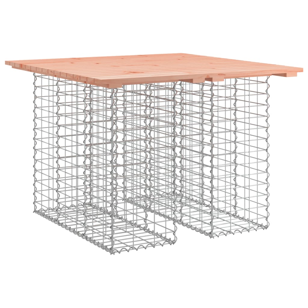 Solid Wood Douglas Garden Bench Gabion 100x102x72 cm Design