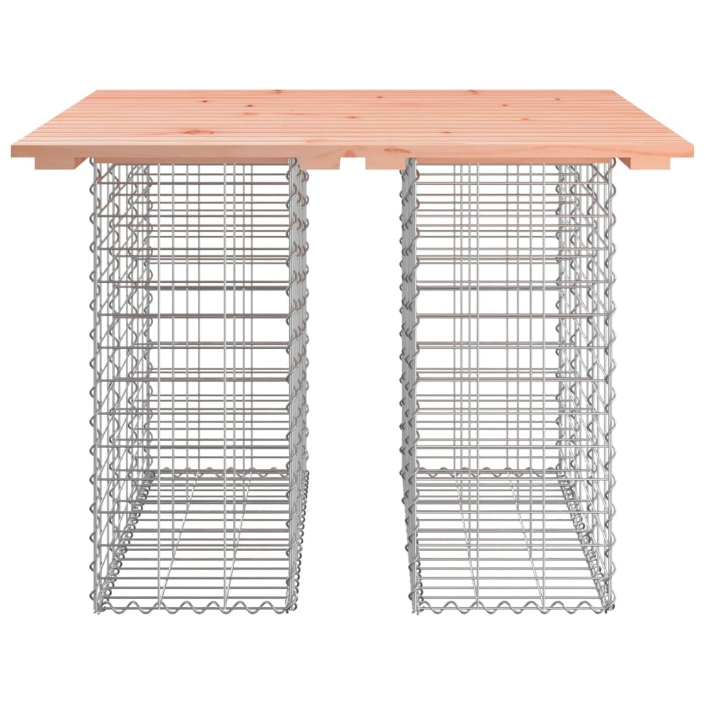 Solid Wood Douglas Garden Bench Gabion 100x102x72 cm Design