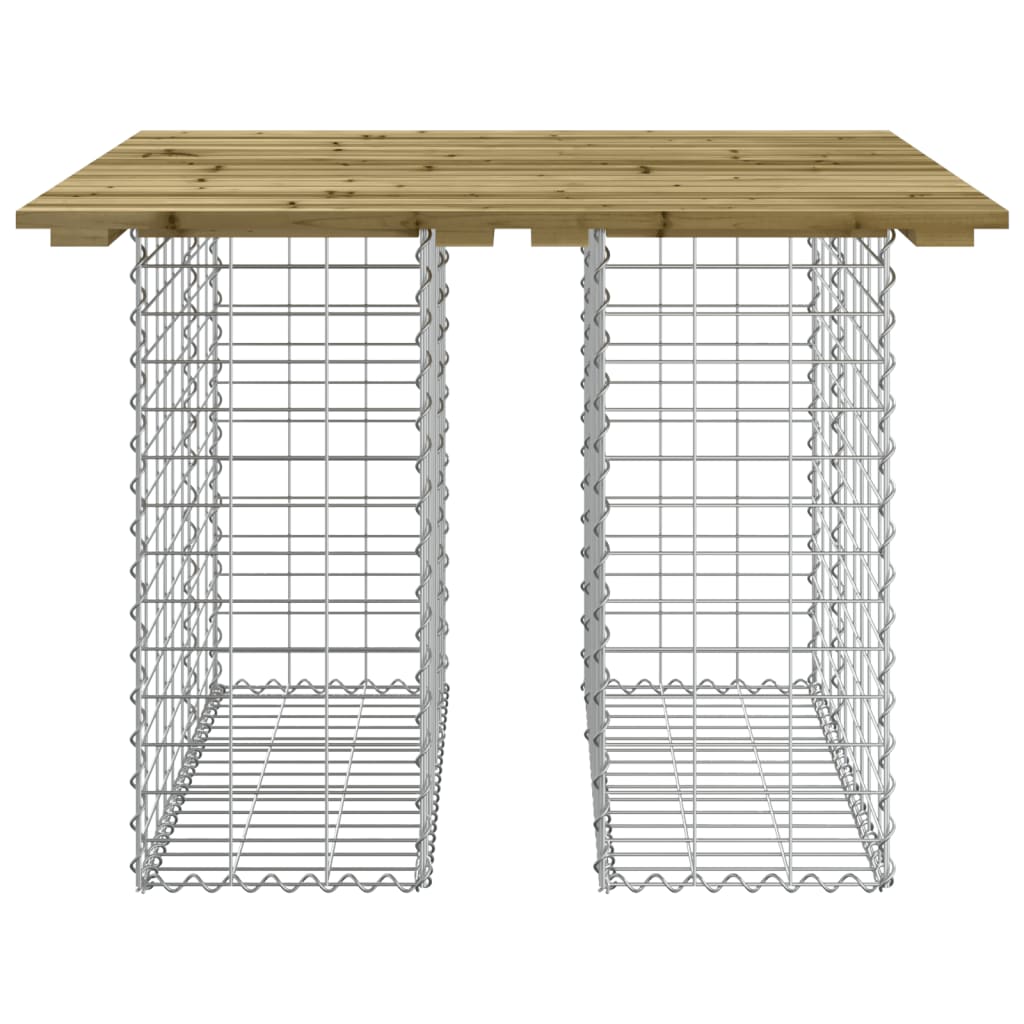 Garden Bench Gabion 100x102x72 cm - Impregnated Pine Wood