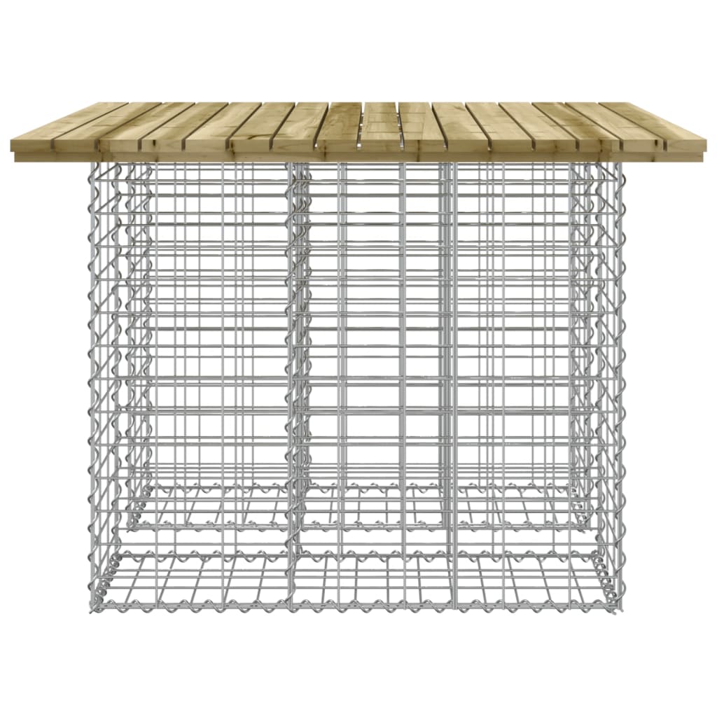Garden Bench Gabion 100x102x72 cm - Impregnated Pine Wood