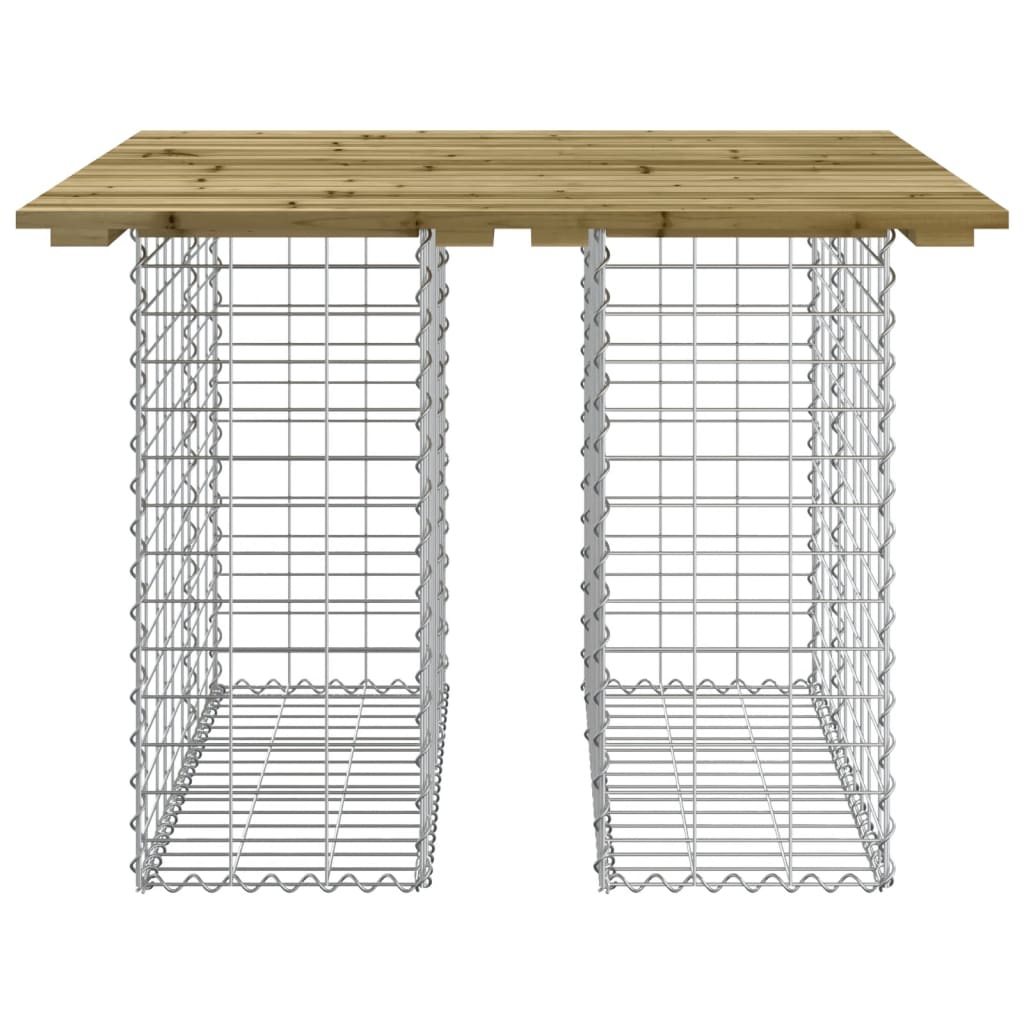 Garden Bench Gabion 100x102x72 cm - Impregnated Pine Wood