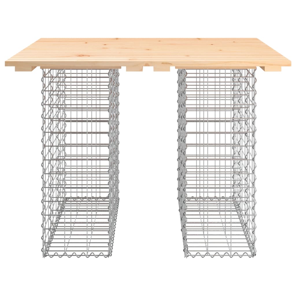 Solid Pine Garden Bench Gabion Design – 100x102x72 cm