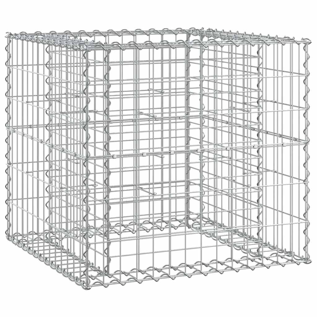 Sturdy Gabion Basket Garden Bench, Solid Douglas Wood Design