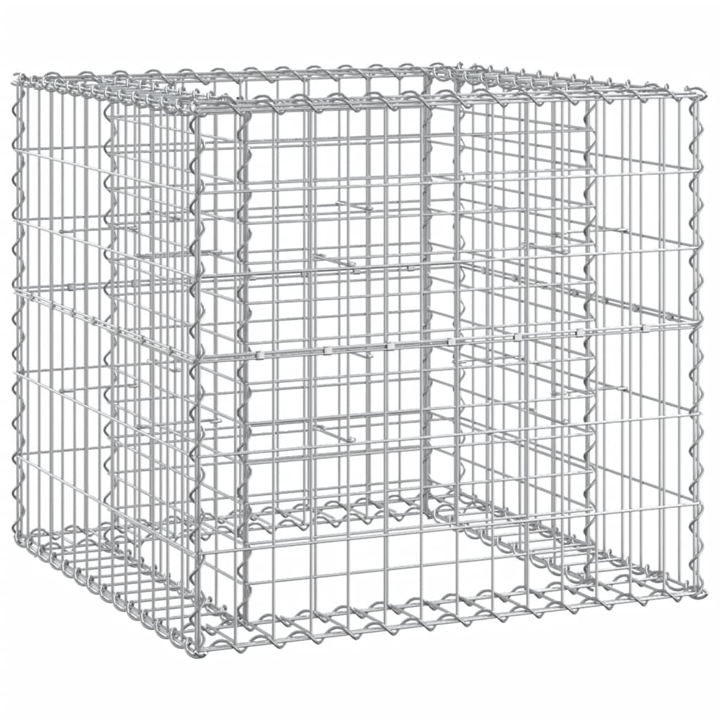 Gabion Basket Garden Bench - Solid Pine Wood