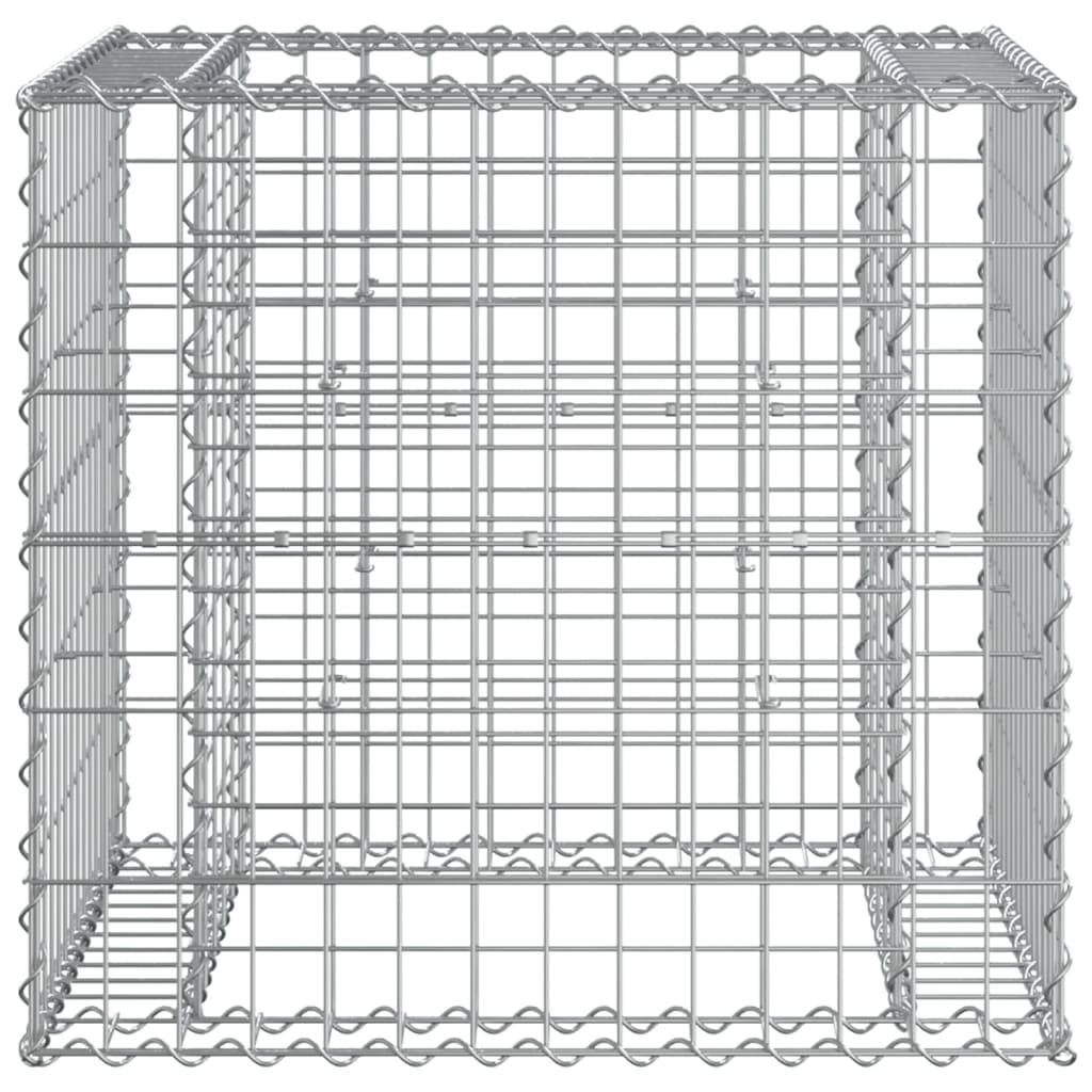 Gabion Basket Garden Bench - Solid Pine Wood
