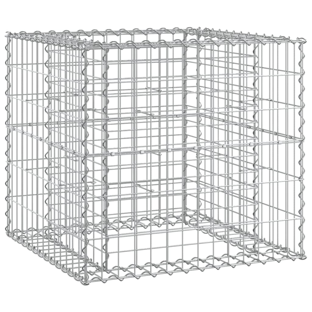 Sturdy Pine Garden Bench with Gabion Basket - Stylish Outdoor Seating