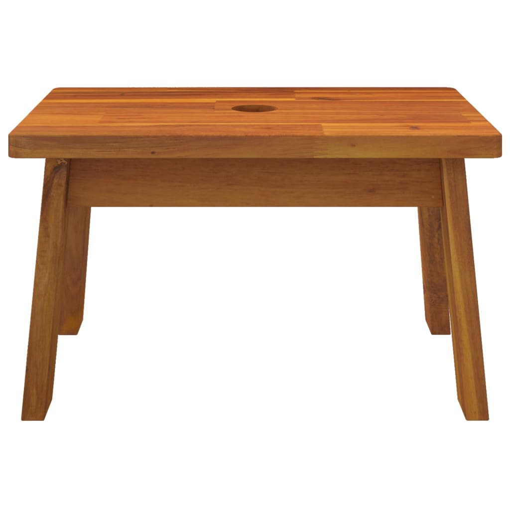Solid Wood Acacia Step Stool 38x26x22 cm - Durable & Stylish