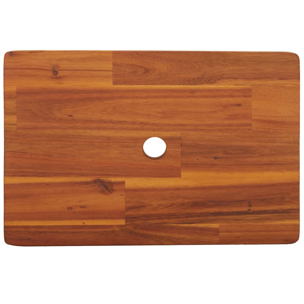 Solid Wood Acacia Step Stool 38x26x22 cm - Durable & Stylish