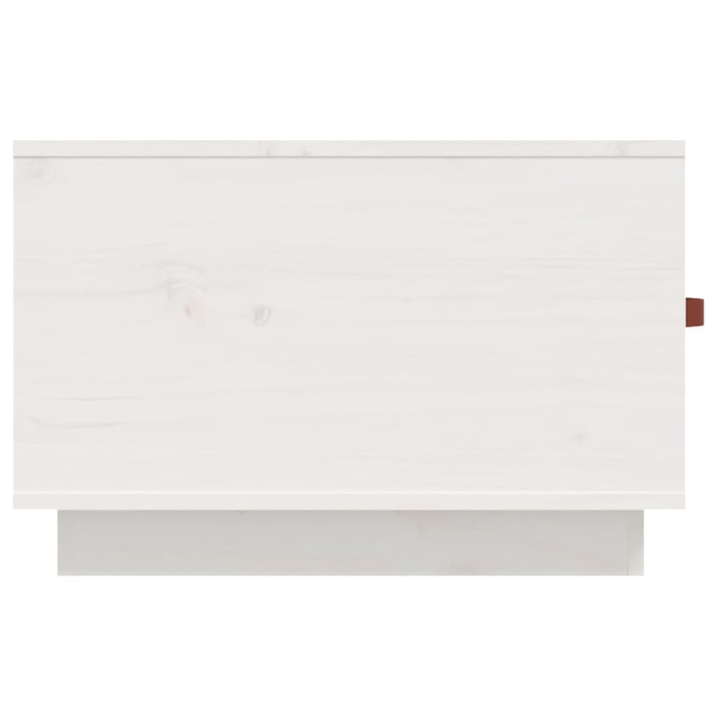 Coffee Table White 60x53x35 cm Solid Wood Pine