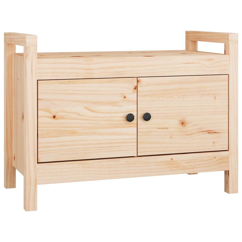 Solid Pine Hall Bench 80x40x60 cm - Stylish Entryway Seating
