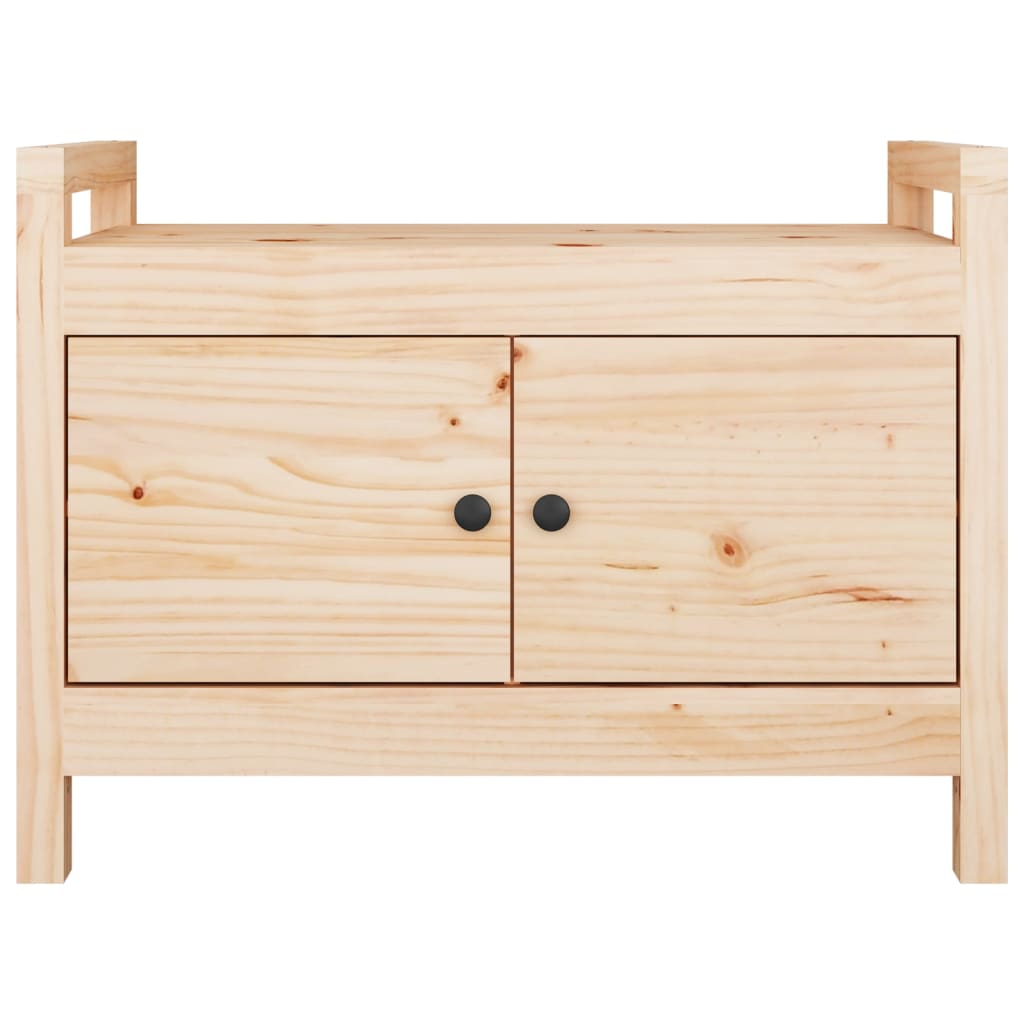 Solid Pine Hall Bench 80x40x60 cm - Stylish Entryway Seating