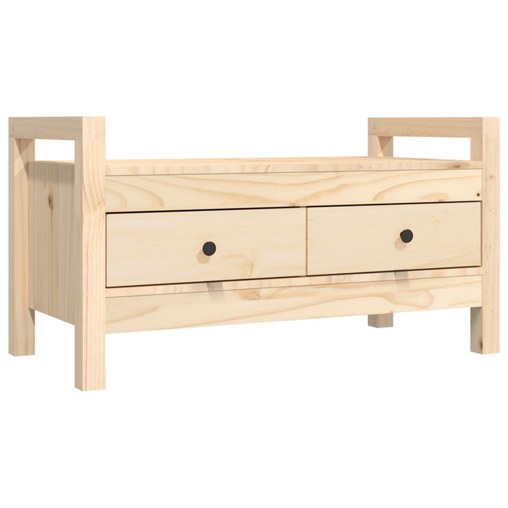 Solid Pine Hall Bench 80x40x43 cm - Stylish & Durable Seating