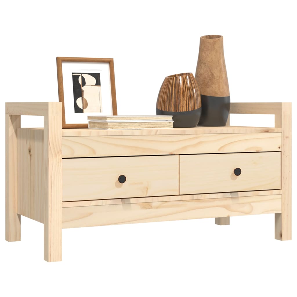 Solid Pine Hall Bench 80x40x43 cm - Stylish & Durable Seating