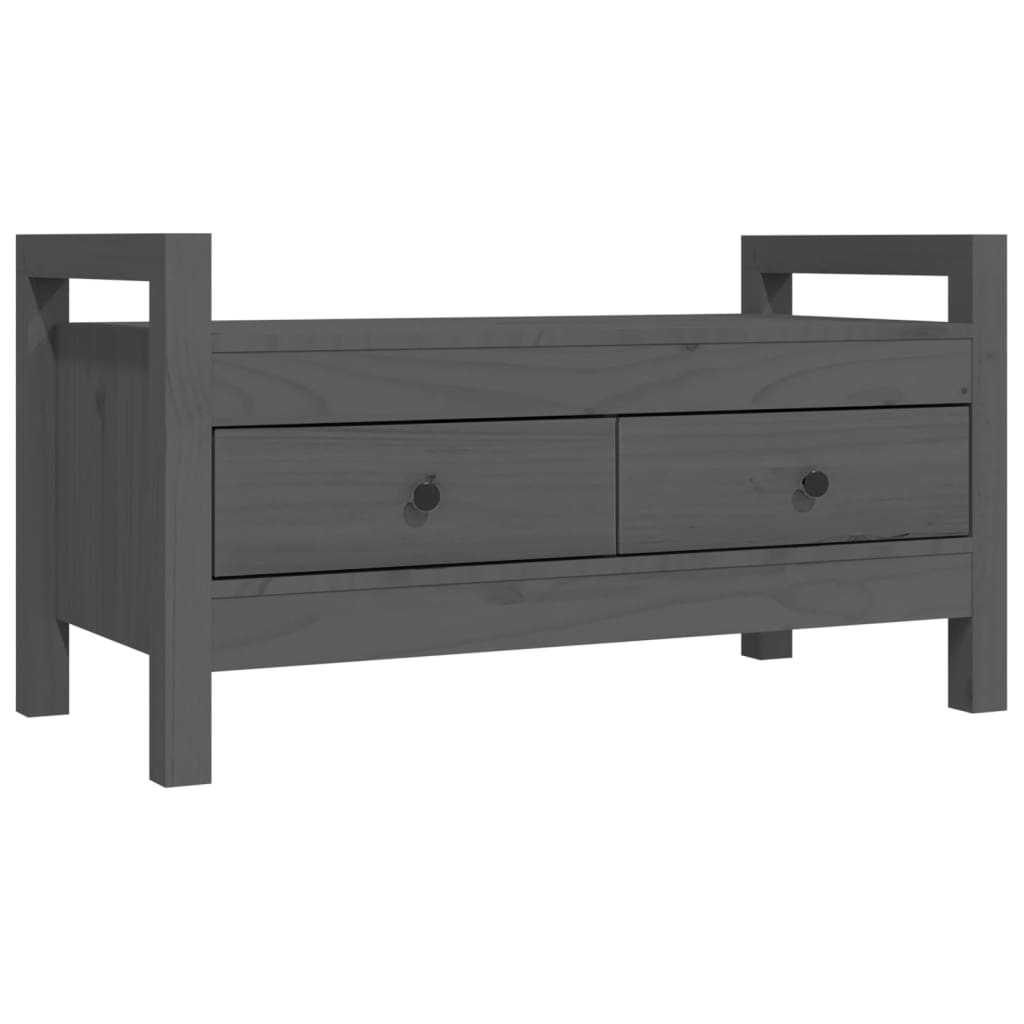 Solid Pine Hall Bench, Grey 80x40x43 cm – Durable & Stylish Seating