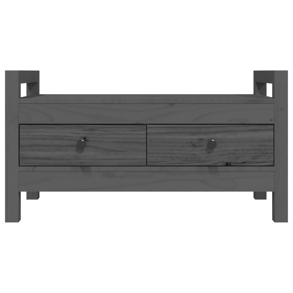 Solid Pine Hall Bench, Grey 80x40x43 cm – Durable & Stylish Seating