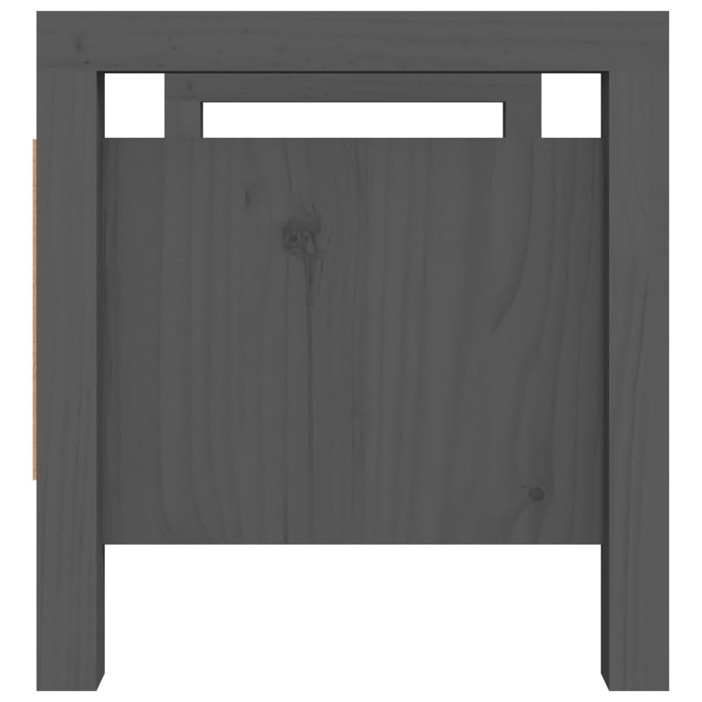 Solid Pine Hall Bench, Grey 80x40x43 cm – Durable & Stylish Seating