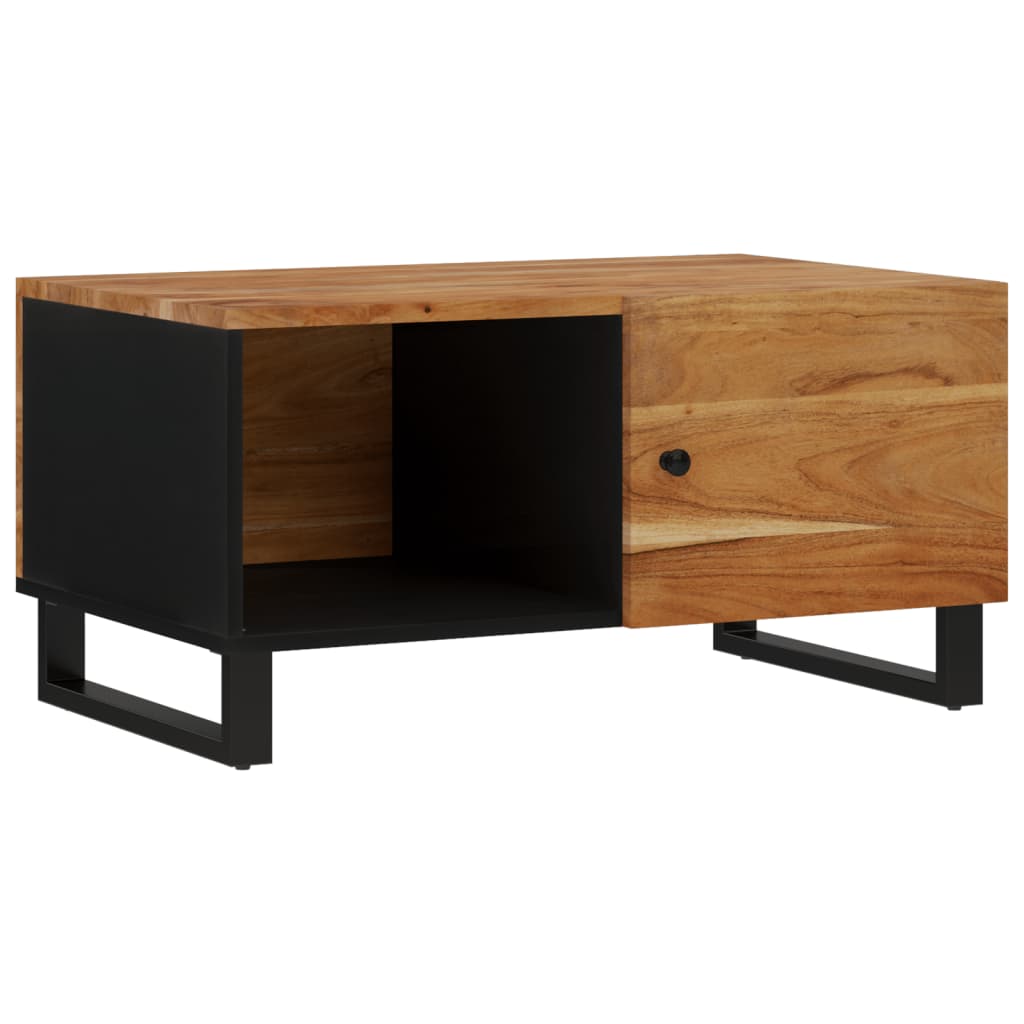 Coffee Table 80x50x40 cm Solid Wood Acacia&Engineered Wood