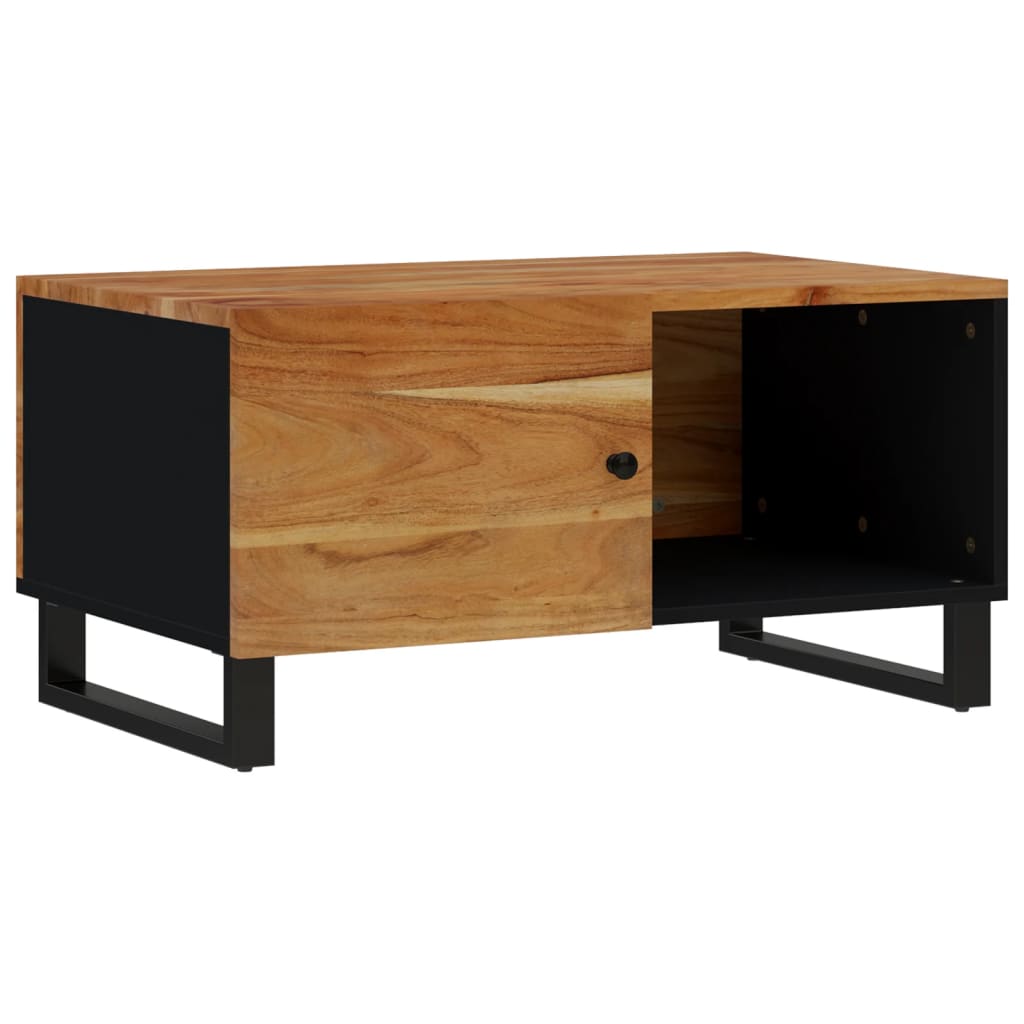 Coffee Table 80x50x40 cm Solid Wood Acacia&Engineered Wood