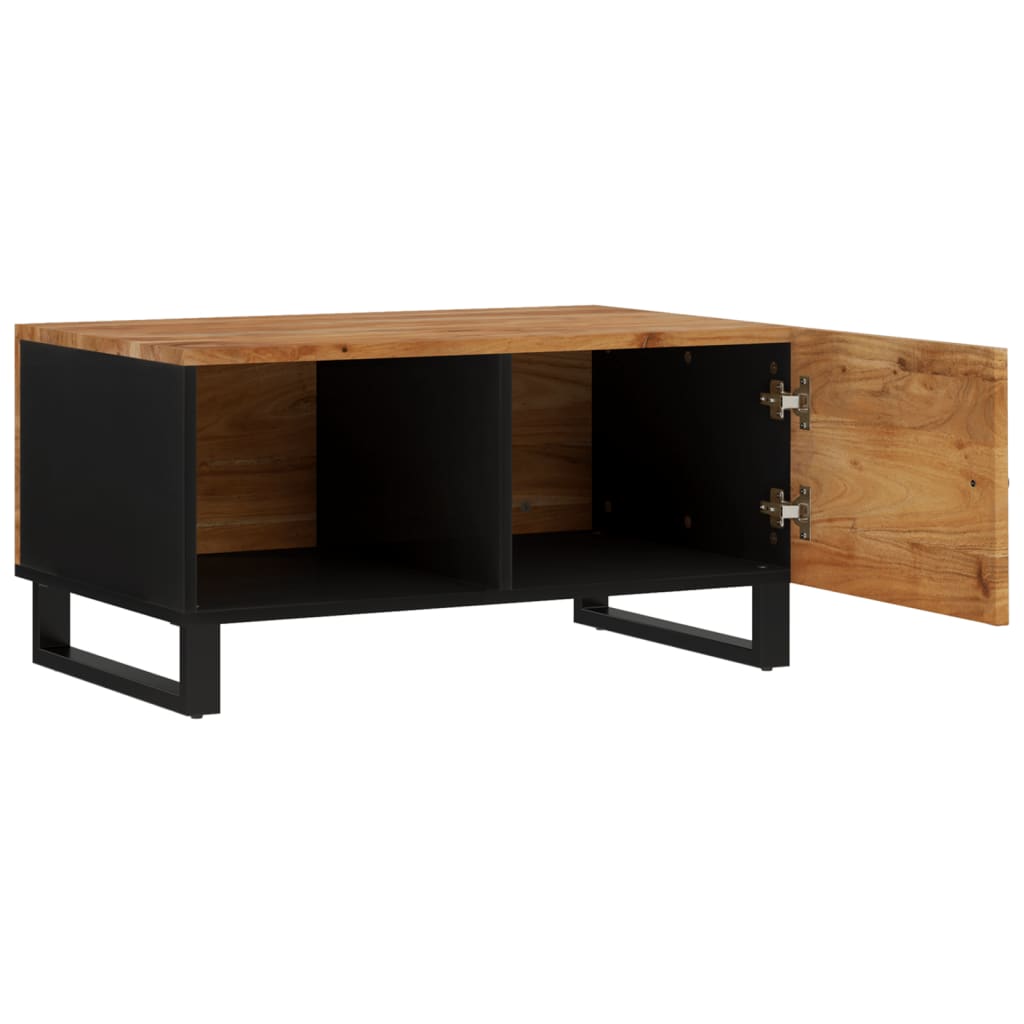 Coffee Table 80x50x40 cm Solid Wood Acacia&Engineered Wood