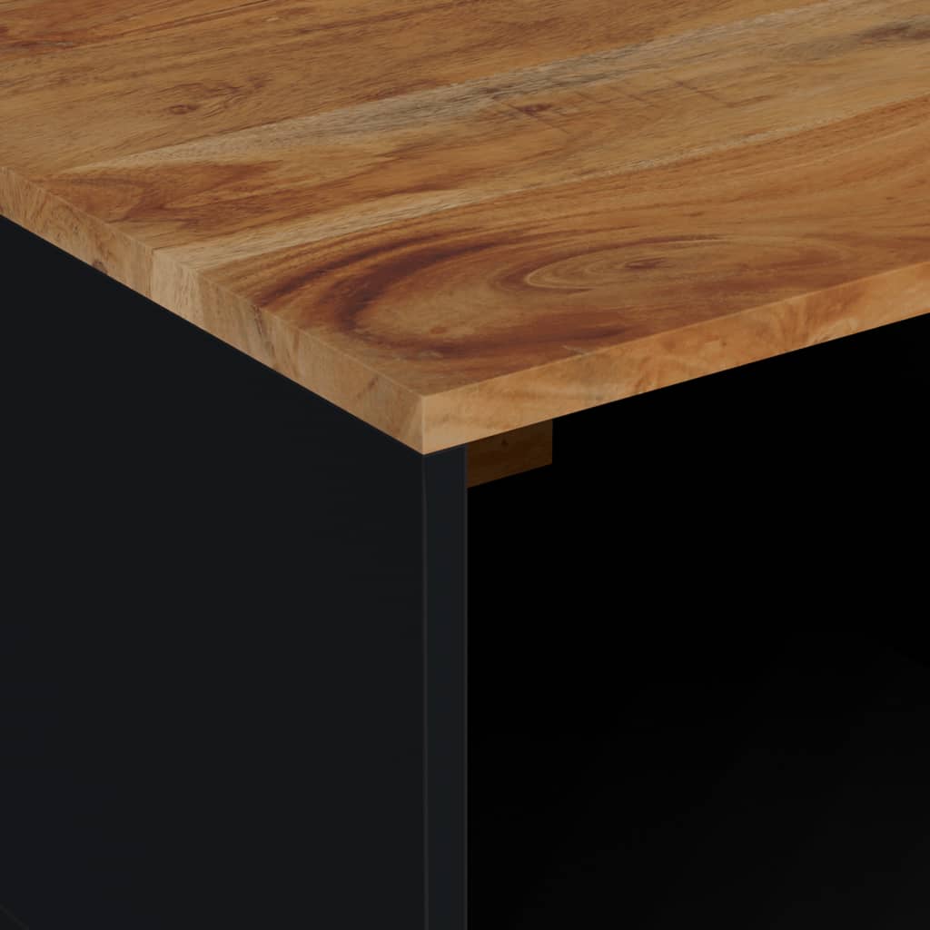 Coffee Table 80x50x40 cm Solid Wood Acacia&Engineered Wood
