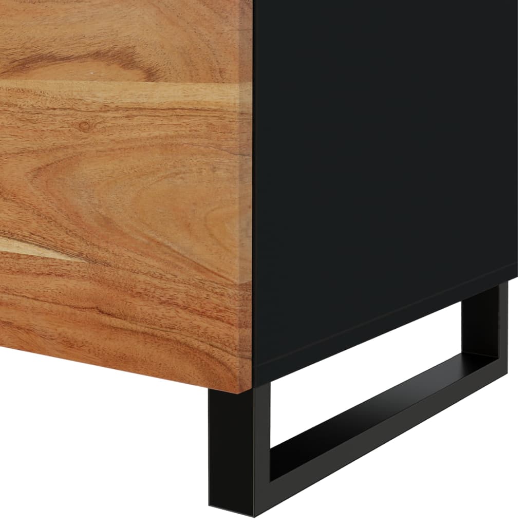 Coffee Table 80x50x40 cm Solid Wood Acacia&Engineered Wood