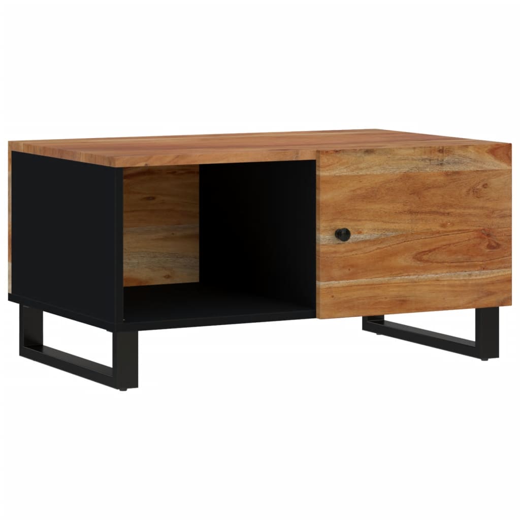 Coffee Table 80x50x40 cm Solid Wood Acacia&Engineered Wood