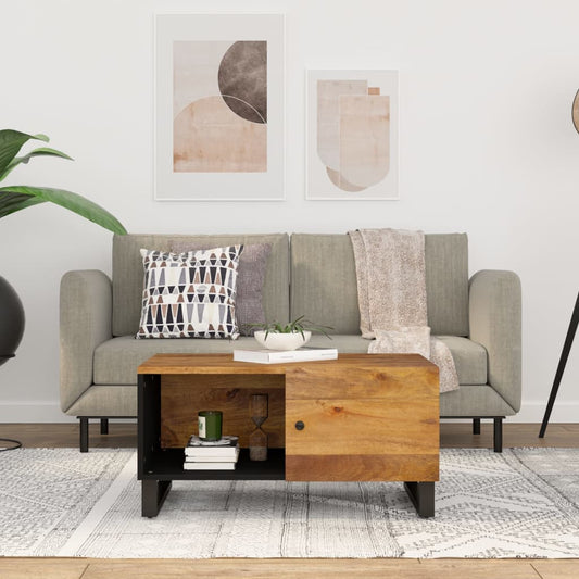 Coffee Table 80x50x40 cm Solid Wood Mango&Engineered Wood
