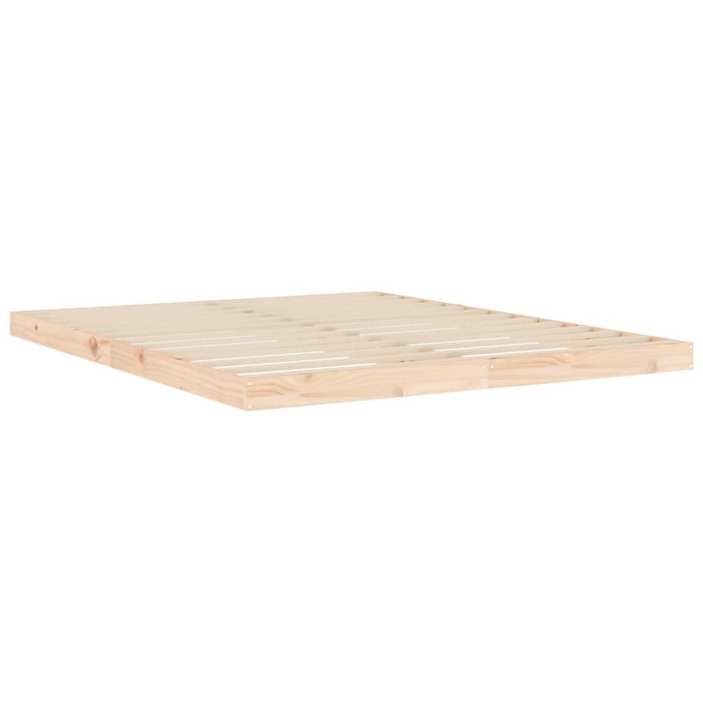 Solid Pine Wood Bed Frame 160x200 cm - Durable & Stylish Design