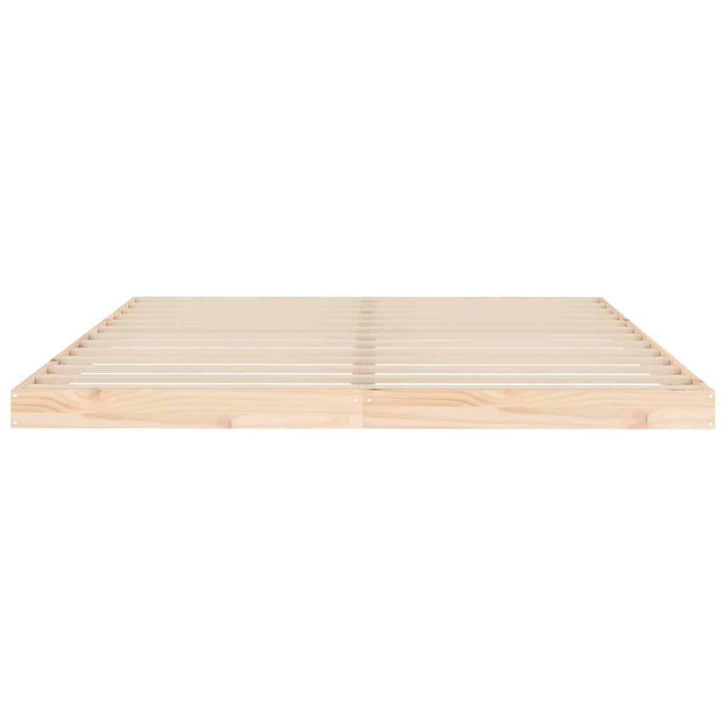 Solid Pine Wood Bed Frame 160x200 cm - Durable & Stylish Design
