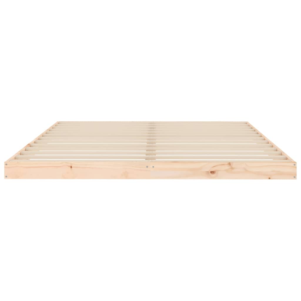 Solid Pine King Bed Frame 150x200 cm - No Mattress Included