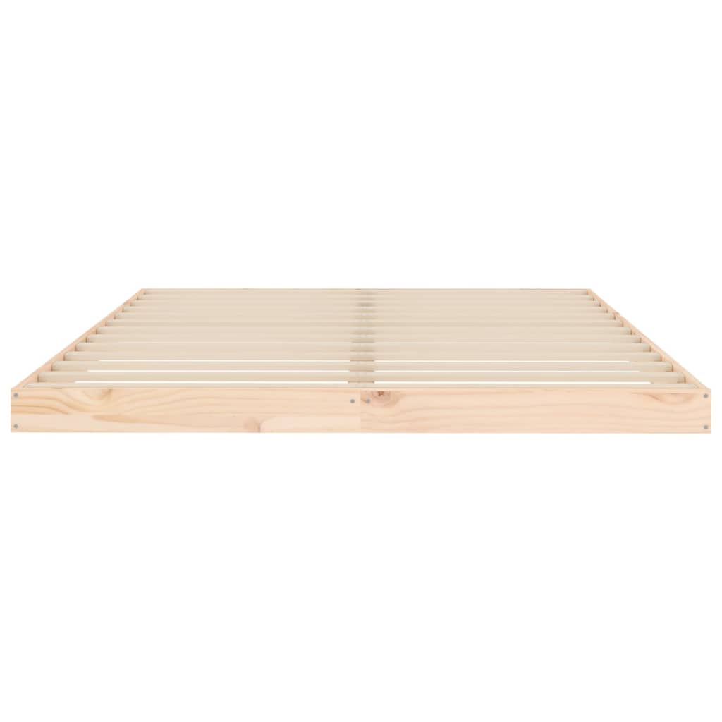 Solid Pine Wood Bed Frame 140x200 cm - No Mattress Included