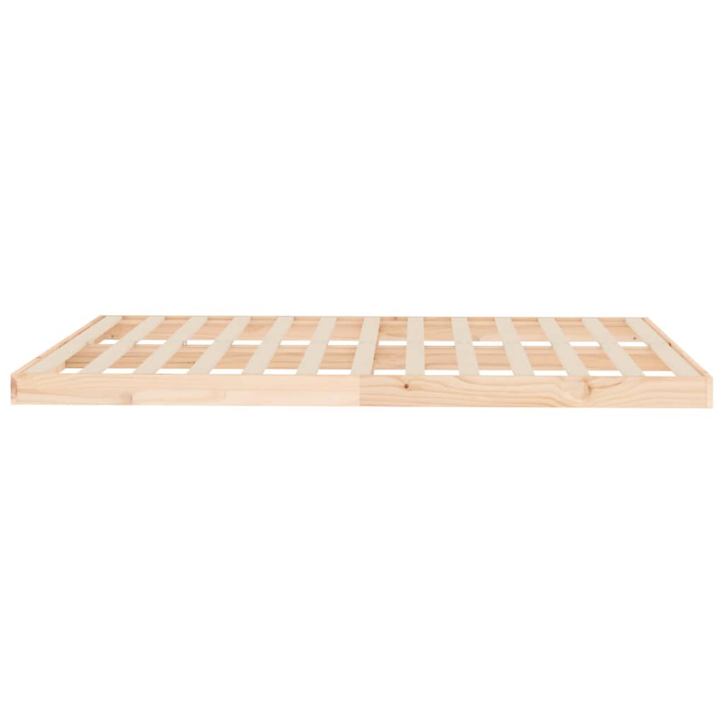 Solid Pine Wood Bed Frame 140x200 cm - No Mattress Included