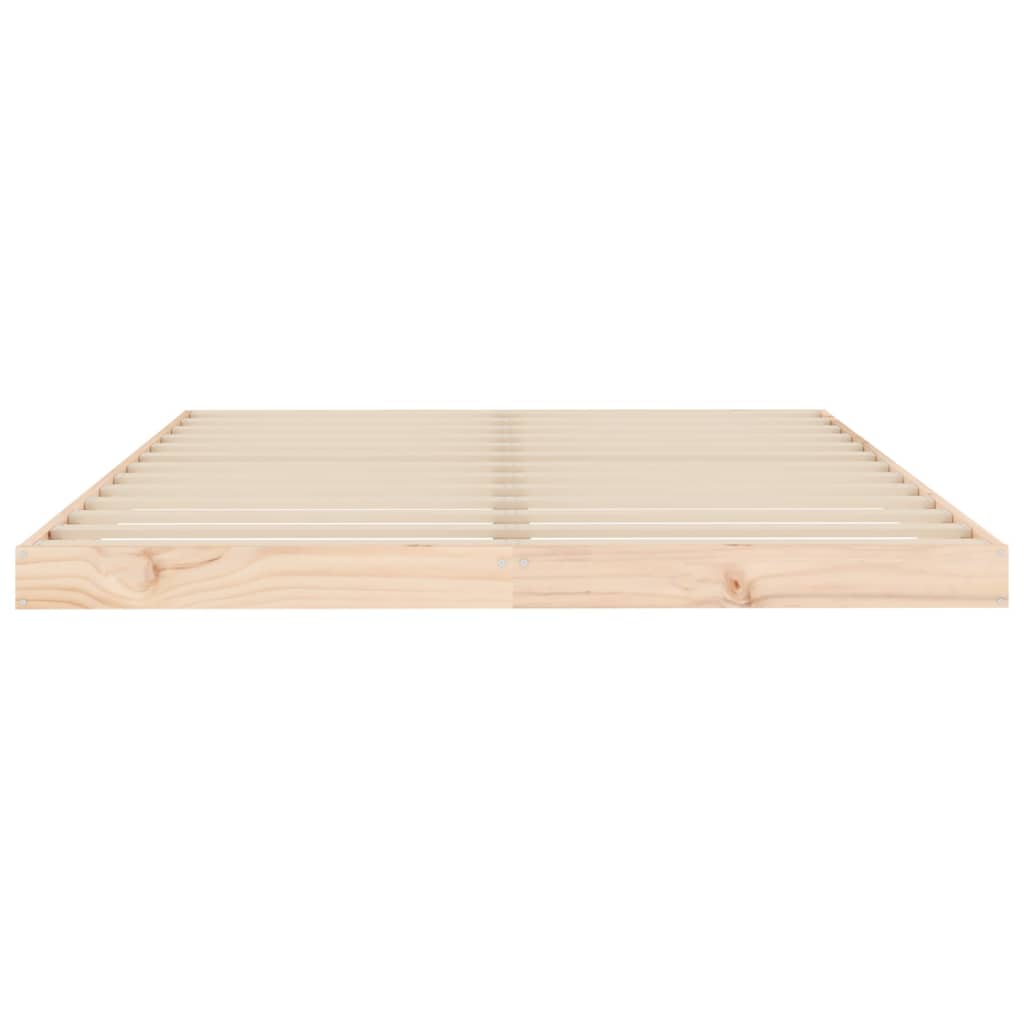 Bed Frame without Mattress 140x190 cm Solid Wood Pine