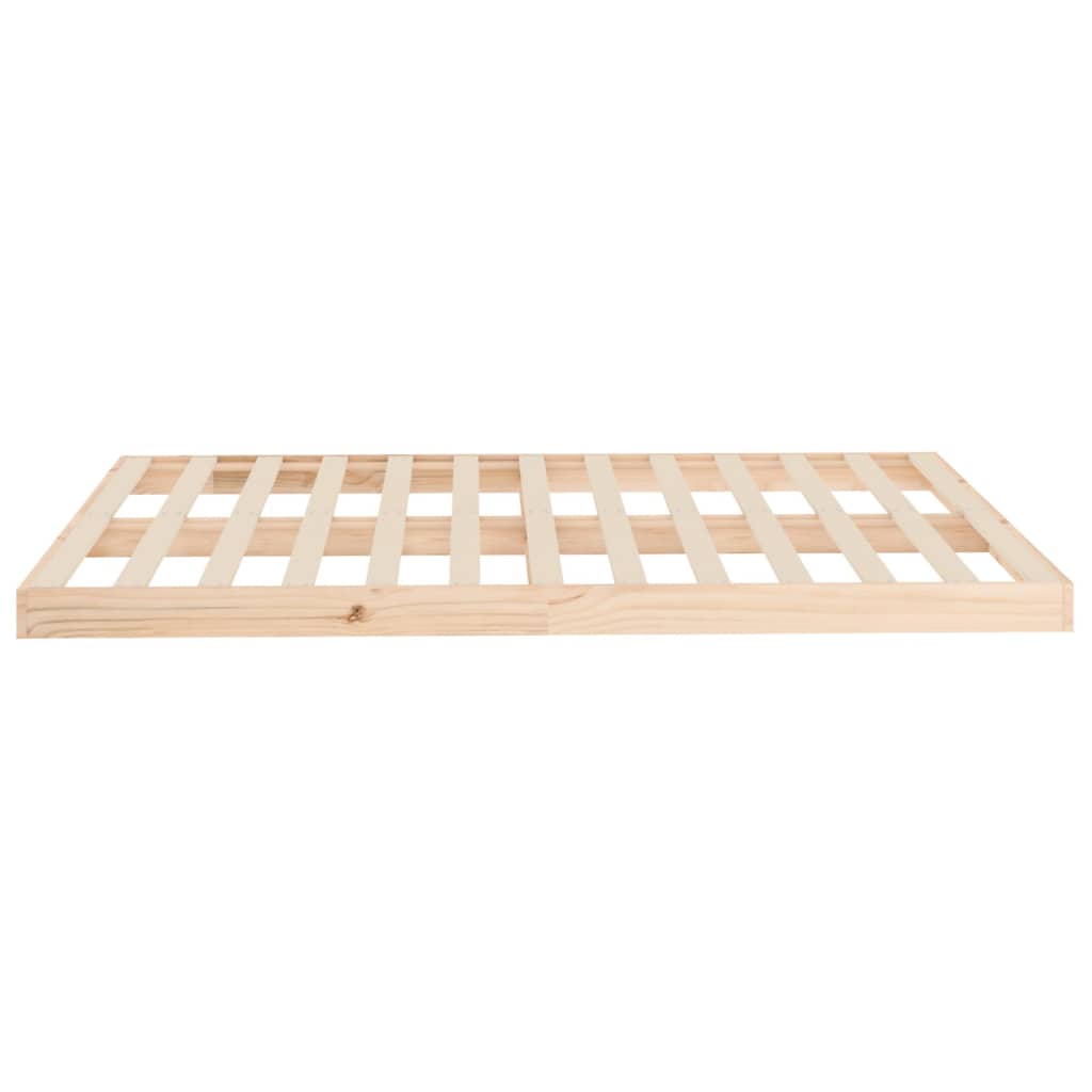 Bed Frame without Mattress 140x190 cm Solid Wood Pine