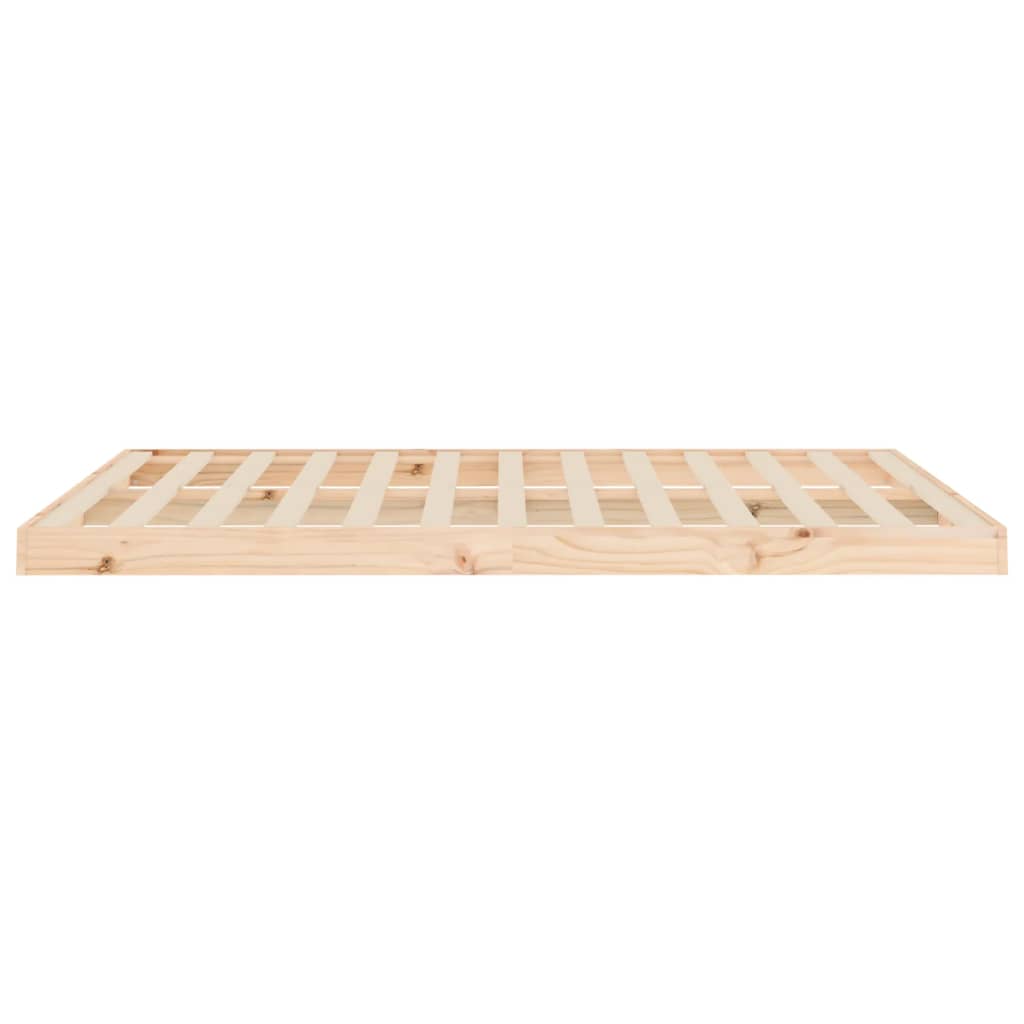 Bed Frame without Mattress 135x190 cm Double Double Solid Wood Pine