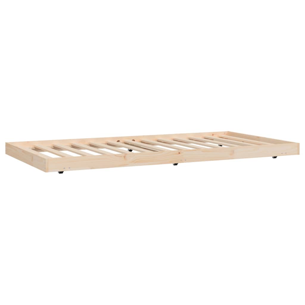Solid Pine Wood Bed Frame 100x200 cm - Durable, No Mattress Included