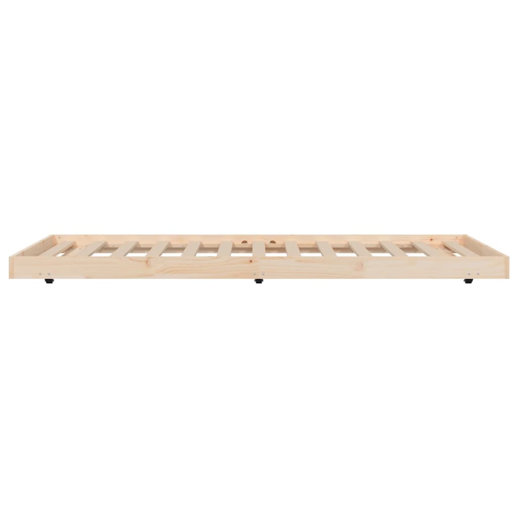 Solid Pine Wood Bed Frame 100x200 cm - Durable, No Mattress Included