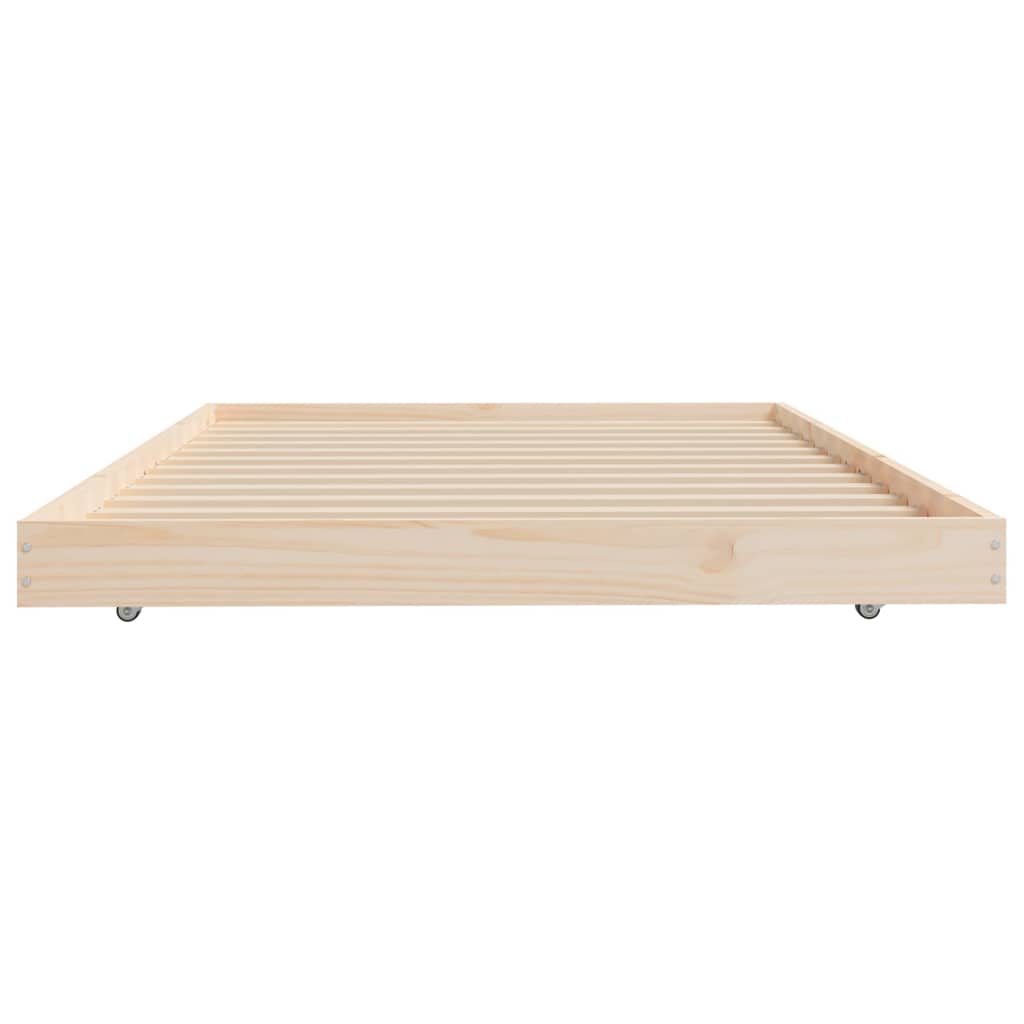 Solid Pine Wood Bed Frame 100x200 cm - Durable, No Mattress Included