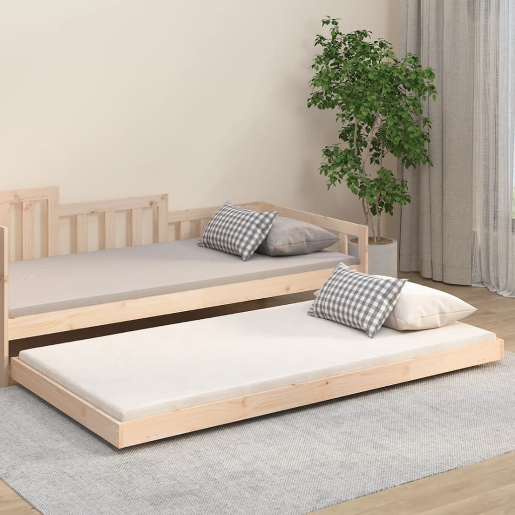 Solid Pine Wood Bed Frame 100x200 cm - Durable, No Mattress Included