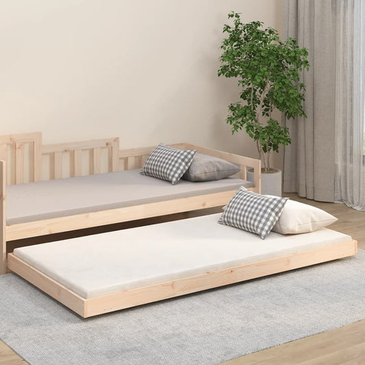 Solid Pine Wood Bed Frame 100x200 cm - Durable, No Mattress Included
