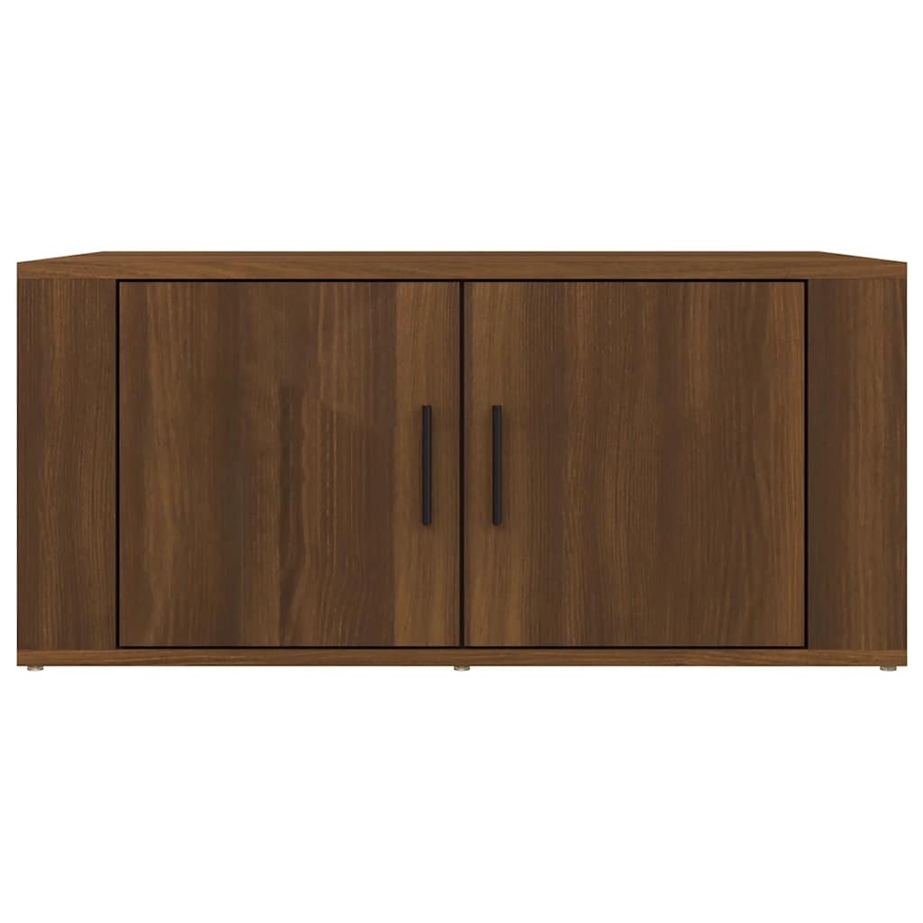 Coffee Table Brown Oak 80x50x36 cm Engineered Wood