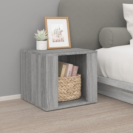 Grey Sonoma Bedside Table 41x40x36 cm, Engineered Wood