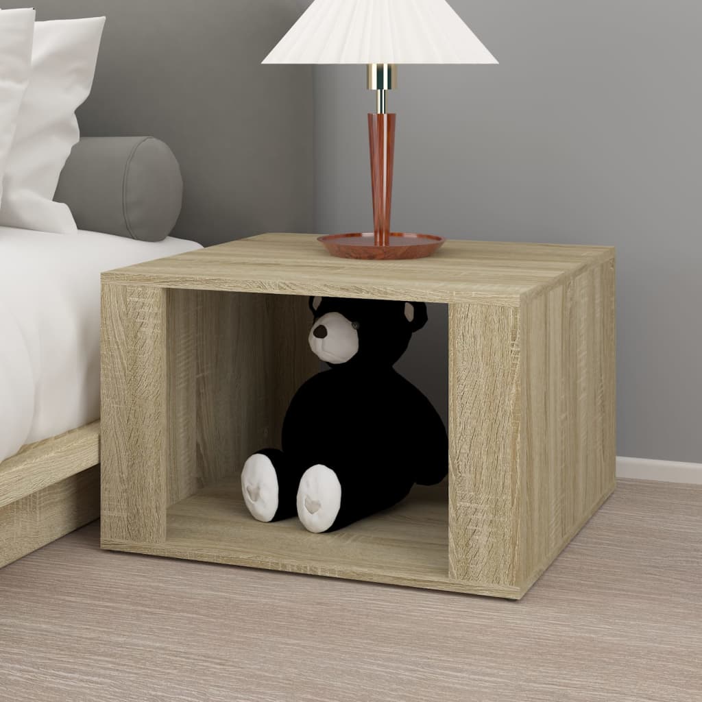 Sonoma Oak Bedside Table 57x55x36 cm - Engineered Wood Elegance