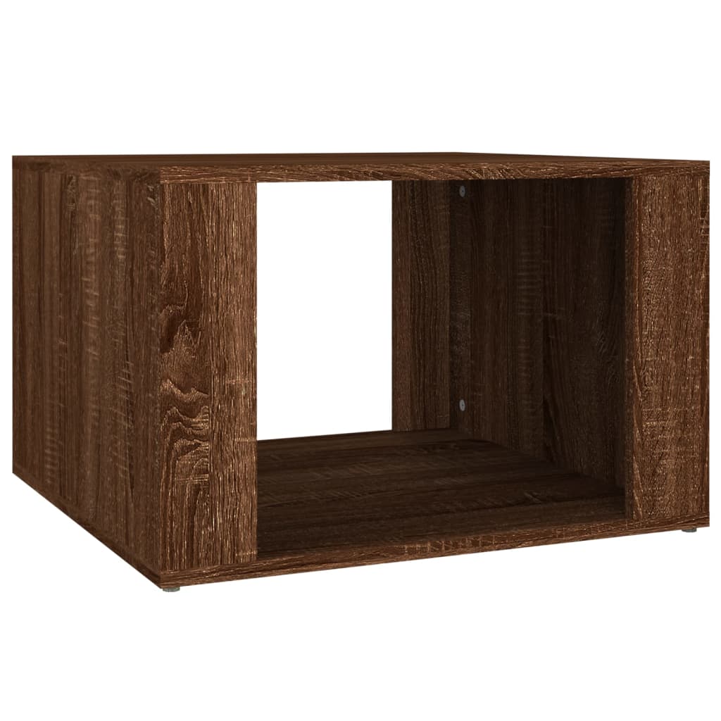 Brown Oak Bedside Table 57x55x36 cm - Engineered Wood