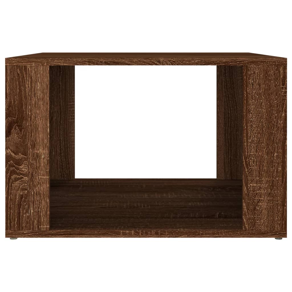 Brown Oak Bedside Table 57x55x36 cm - Engineered Wood
